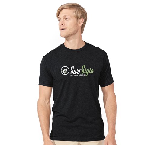 Men's Surf Style Tri-Blend Crew Tee